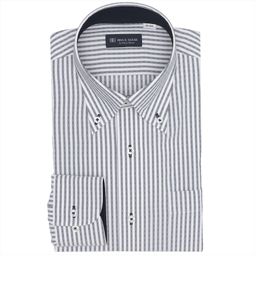 【COFREX】 ボタンダウン 長袖 形態安定 ワイシャツ