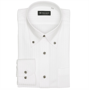 【COFREX】 ボタンダウン 長袖 形態安定 ワイシャツ