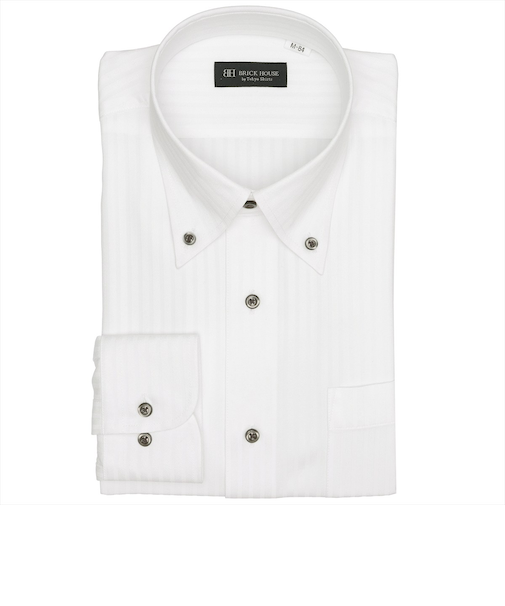 【COFREX】 ボタンダウン 長袖 形態安定 ワイシャツ