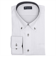 【大きいサイズ】 ボタンダウン 長袖 形態安定 ワイシャツ