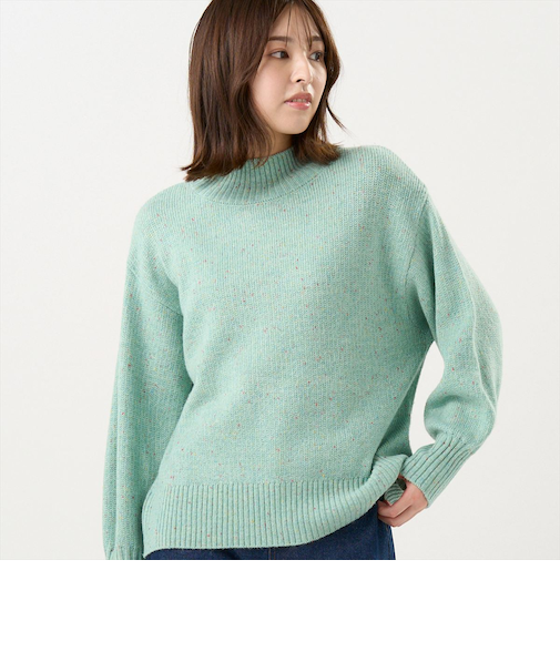 【Pitta Re:)】 ニット 畔ハイネック プルオーバー レディース