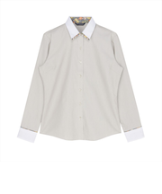 【透け防止】 レギュラー 長袖 形態安定 レディースシャツ