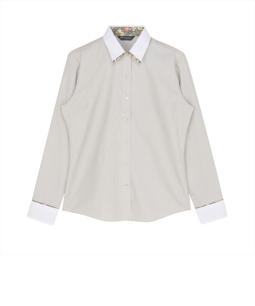 【透け防止】 レギュラー 長袖 形態安定 レディースシャツ