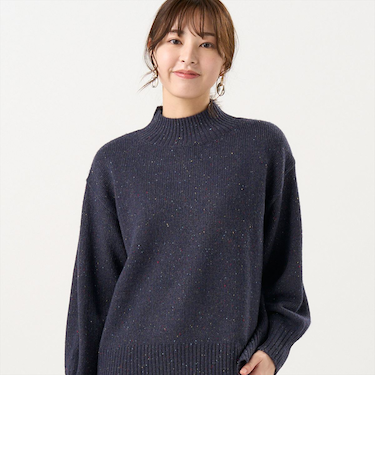 【Pitta Re:)】 ニット 畔ハイネック プルオーバー レディース