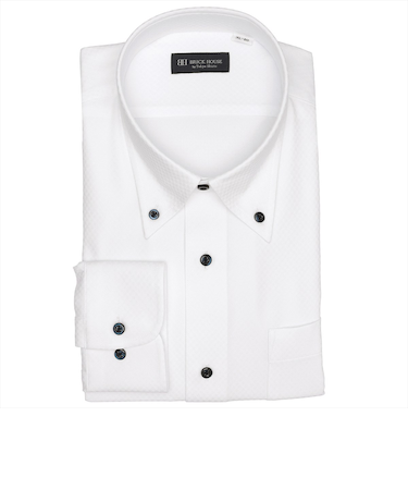 【COFREX・大きいサイズ】 ボタンダウン 長袖 形態安定 ワイシャツ