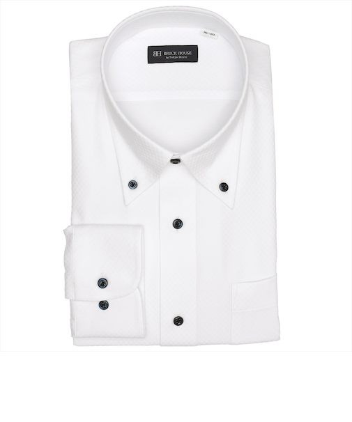 【COFREX・大きいサイズ】 ボタンダウン 長袖 形態安定 ワイシャツ