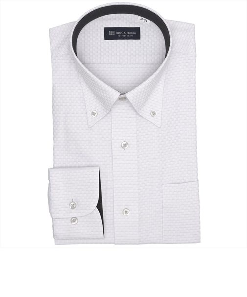 ボタンダウン 長袖 形態安定 ワイシャツ