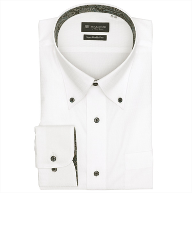 【超形態安定・大きいサイズ】 ボタンダウン 長袖 形態安定 ワイシャツ