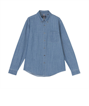 カジュアルシャツ デニムシャツ ボタンダウン 長袖 メンズ