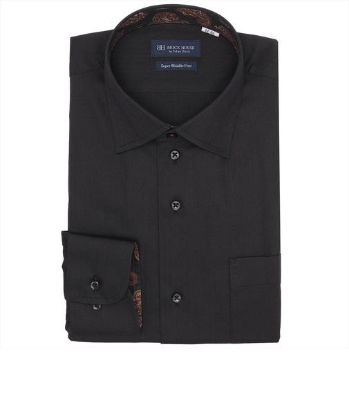 【超形態安定】 ワイド 長袖 形態安定 ワイシャツ