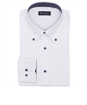 【COFREX】 ボタンダウン 長袖 形態安定 ワイシャツ