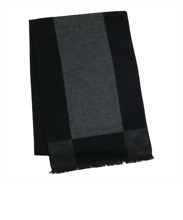 シルクタッチ マフラー 刺しゅう入り  ベーシック メンズ レディース