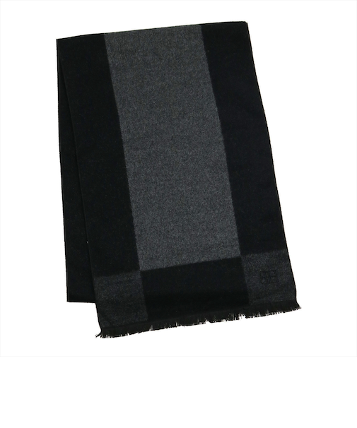 シルクタッチ マフラー 刺しゅう入り  ベーシック メンズ レディース