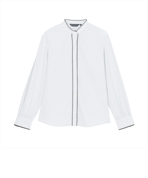 【COFREX】 ピコレース ブラウス 長袖 レディースデザインシャツ