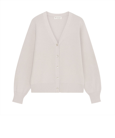 ニット 畔編み Ｖネック カーディガン レディース