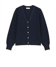 ニット 畔編み Ｖネック カーディガン レディース