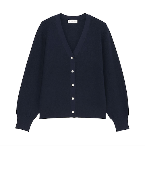 ニット 畔編み Ｖネック カーディガン レディース