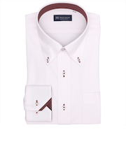 【ストレッチ】 ボタンダウン 長袖 形態安定 ニットシャツ ワイシャツ