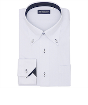 【ストレッチ】 ボタンダウン 長袖 形態安定 ニットシャツ ワイシャツ