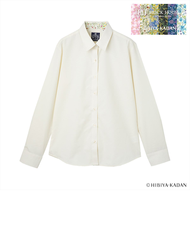 【TOKYO SHIRTS×HIBIYA KADAN】 透け防止 レギュラー 長袖 形態安定 レディースシャツ