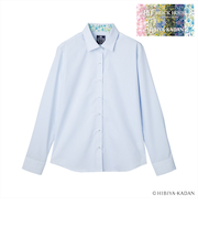 【TOKYO SHIRTS×HIBIYA KADAN】 透け防止 ワイド 長袖 形態安定 レディースシャツ