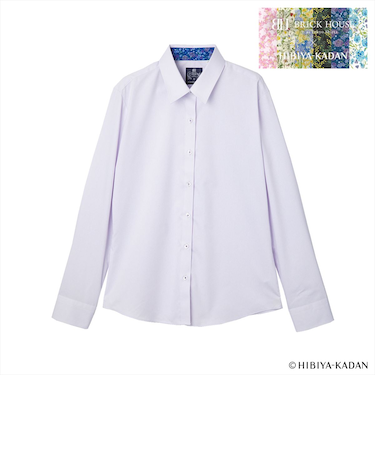 【TOKYO SHIRTS×HIBIYA KADAN】 透け防止 レギュラー 長袖 形態安定 レディースシャツ