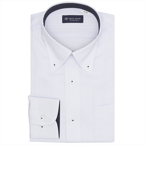 ボタンダウン 長袖 形態安定 ワイシャツ