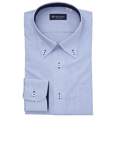 【吸水速乾】 ボタンダウン 長袖 形態安定 ワイシャツ