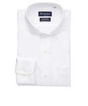 【超形態安定】 ホリゾンタルワイド 長袖 形態安定 綿100% ワイシャツ