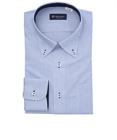 【吸水速乾・大きいサイズ】 ボタンダウン 長袖 形態安定 ワイシャツ