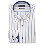 【超形態安定】 スナップダウン 長袖 形態安定 ワイシャツ