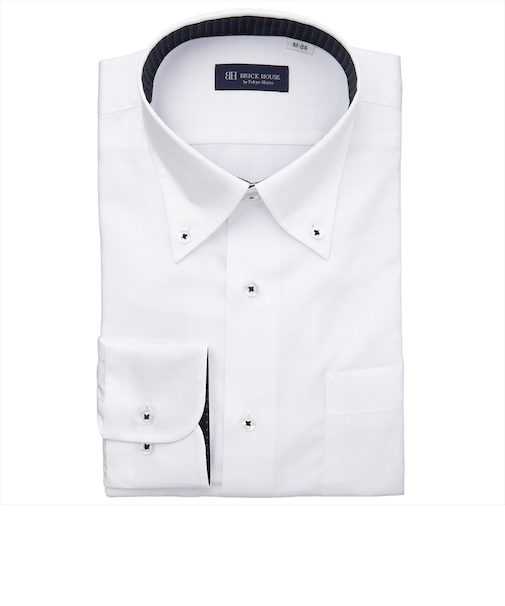 【吸水速乾】 ボタンダウン 長袖 形態安定 ワイシャツ