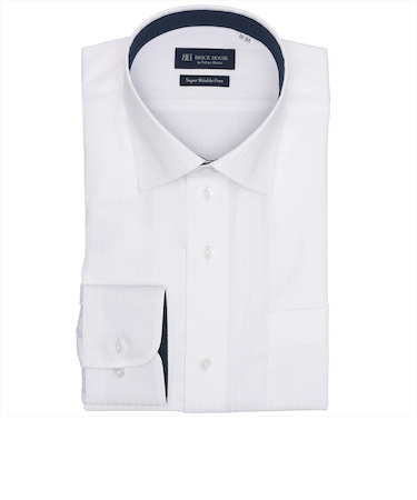 【超形態安定】 ワイド 長袖 形態安定 ワイシャツ