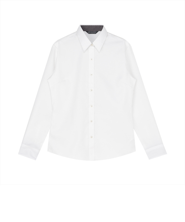 【超形態安定】 レギュラー 長袖 形態安定 綿100% レディースシャツ