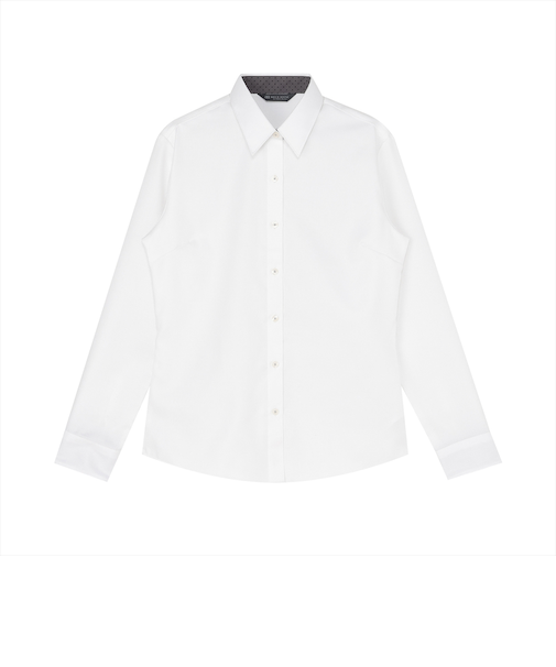 【超形態安定】 レギュラー 長袖 形態安定 綿100% レディースシャツ