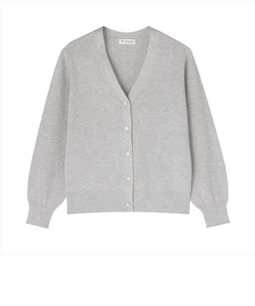 ニット 畔編み Ｖネック カーディガン レディース