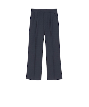 ボトムス ブッチャー織 セミワイド パンツ セットアップ可能 レディース