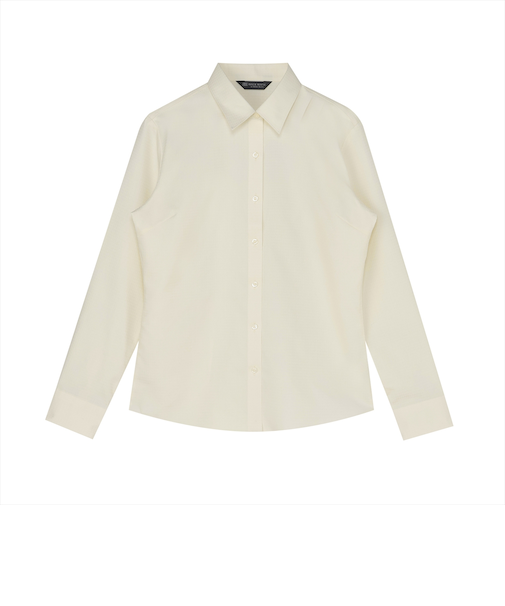 【透け防止】 レギュラー 長袖 形態安定 レディースシャツ