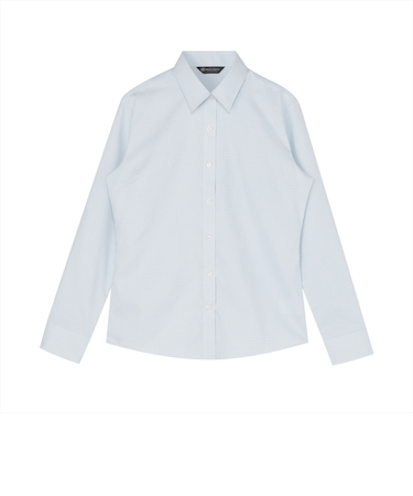 【透け防止】 レギュラー 長袖 形態安定 レディースシャツ