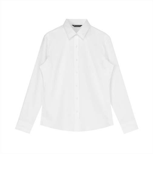 【透け防止】 レギュラー 長袖 形態安定 レディースシャツ