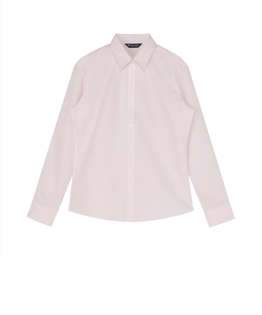 【透け防止】 レギュラー 長袖 形態安定 レディースシャツ