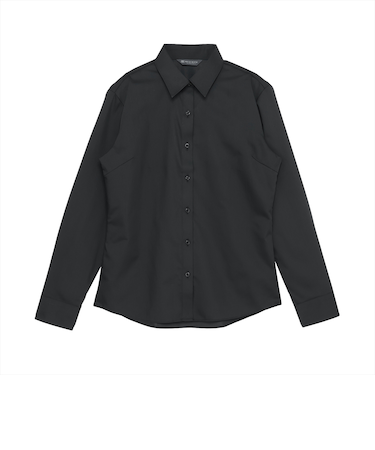 【透け防止】 レギュラー 長袖 形態安定 レディースシャツ