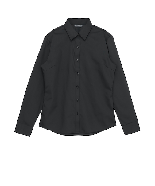 【透け防止】 レギュラー 長袖 形態安定 レディースシャツ