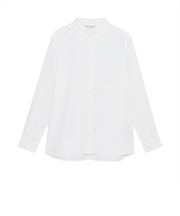 シルキーサテン レギュラー シャツブラウス 長袖 レディース