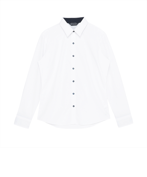 【透け防止】 レギュラー 長袖 形態安定 レディースシャツ