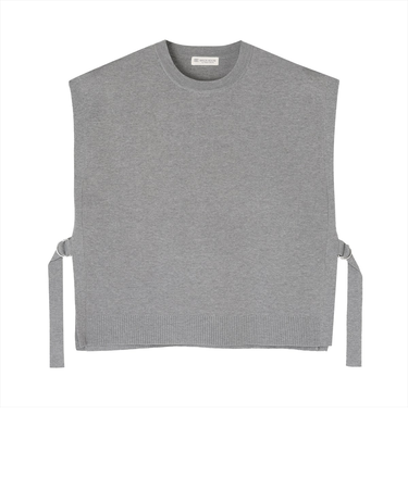 ニット ミラノリブ Ｄカンベルト付 ベスト レディース