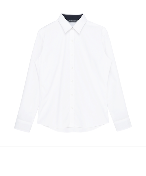 【透け防止】 レギュラー 長袖 形態安定 レディースシャツ