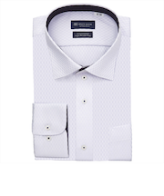 【超形態安定・大きいサイズ】 ワイド 長袖 形態安定 綿100% ワイシャツ