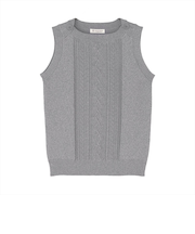 ニット ボートネック ベスト レディース