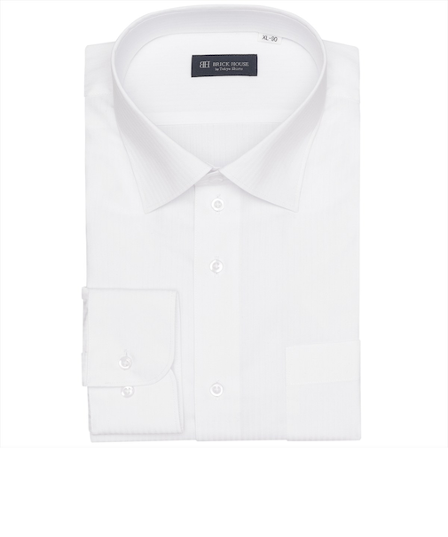 【吸水速乾・大きいサイズ】 ワイド 長袖 形態安定 ワイシャツ